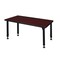 Kee Rectangle Tables > Height Adjustable > Rectangular Classroom Tables, 42 W, 24 L, 23-34 H, Mahogany MT4224MHAPBK - alternate 2